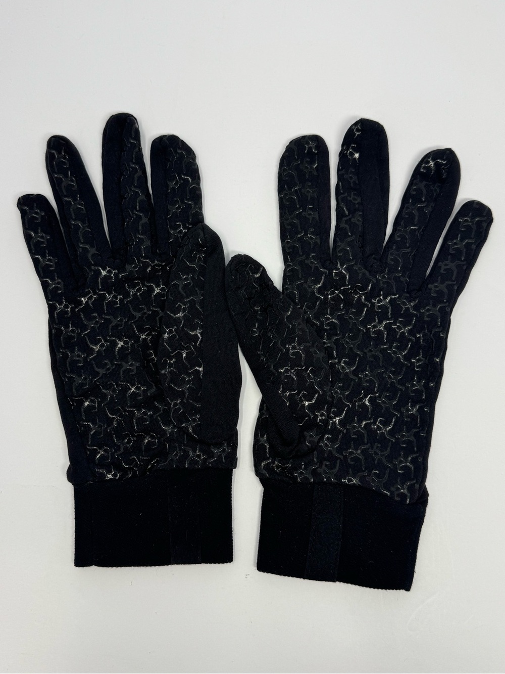 Hind Men's Small Running Gloves Black Fleece Thermal Silicone Grip Workout